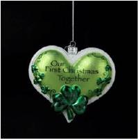 GLASS OUR FIRST CHRISTMAS ORN